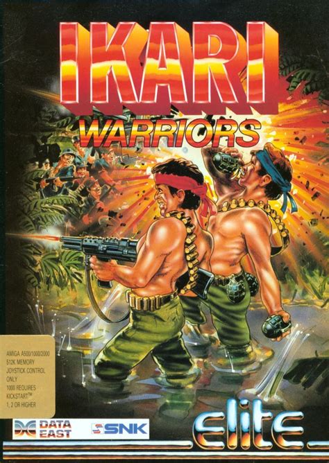 Ikari Warriors (1988) Amiga box cover art - MobyGames | Retro video ...