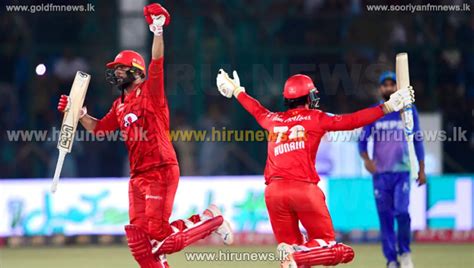 Islamabad United Clinch Psl Title In Thrilling Final Victory Hiru