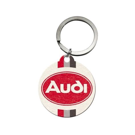 Nostalgic Art Metal Keyring Audi Retro Logo Gifts From Le Mans Uk