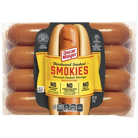 Oscar Mayer Smokies Uncured Smoked Sausage Oz Walmart