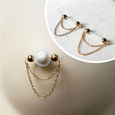 fake nipple piercing jewelry  secretly