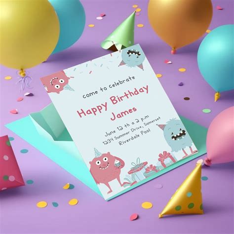 Children's Party Invitations, Printable Invitations, Kids Birthday ...