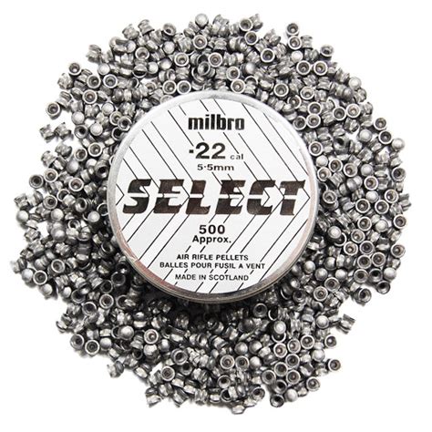 .22 (5.5mm) Select Milbro Air Rifle Airgun Air Pistol Pellets Hunting ...