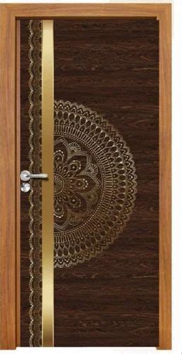 Plywood Brown Glossy Digital Printed Door Size Dimension 8 X 4 7 X 3