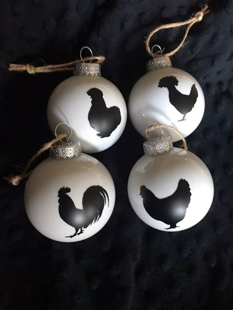 Farmhouse Chicken Christmas Ornaments On Mercari Farmhouse Christmas Ornaments Diy Farmhouse