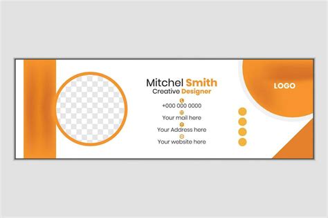 corporate business email signature templates 35689087 Vector Art at ...