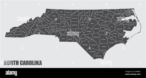 North Carolina County Map Gis Geography 44 Off