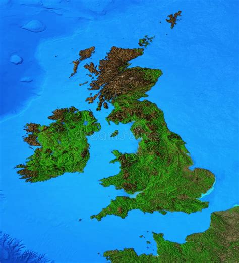 Mapa De Inglaterra Grâ Bretanha Na Ilustração Do Vetor Do Molde Do