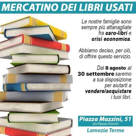 Torna Anche Quest Anno Il Mercatino Dei Libri Usati A Lamezia Terme