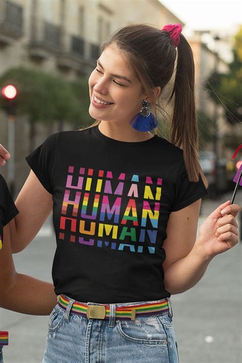 Human Lgbt Flag Gay Pride Month Lgbtq Clothing Lgbt T Shirts Pride Shirts