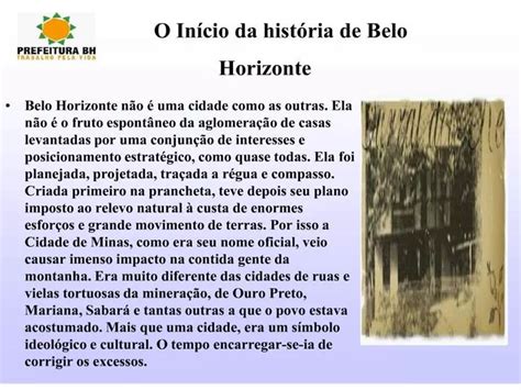 Ppt O In Cio Da Hist Ria De Belo Horizonte Powerpoint Presentation