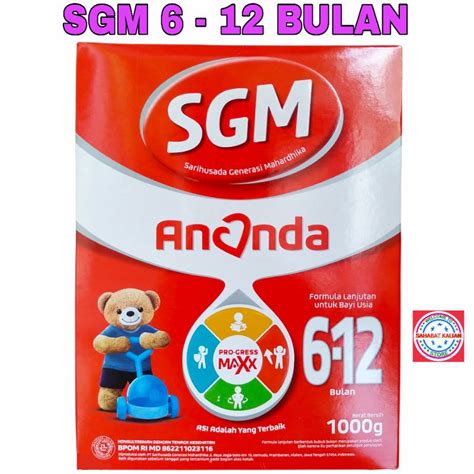 Jual Sgm Ananda Bulan Gram Per Box Shopee Indonesia