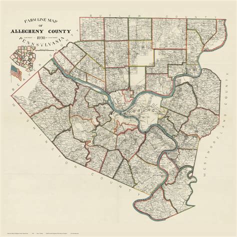map of allegheny county pa 3