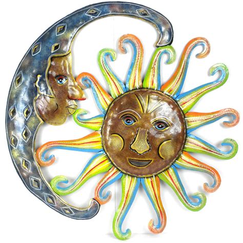 The Best Recycled Moon And Sun Wall Decor