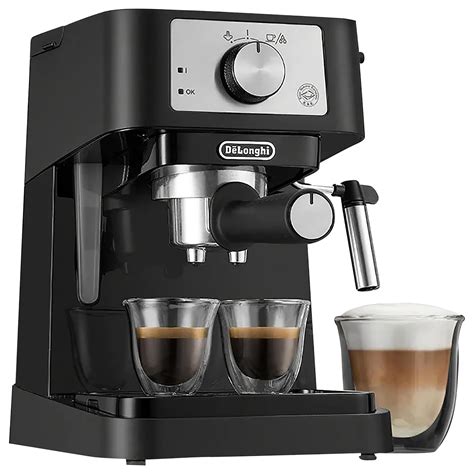 Delonghi Stilosa 15 Bar Pump Espresso Machine In Black And Stainless