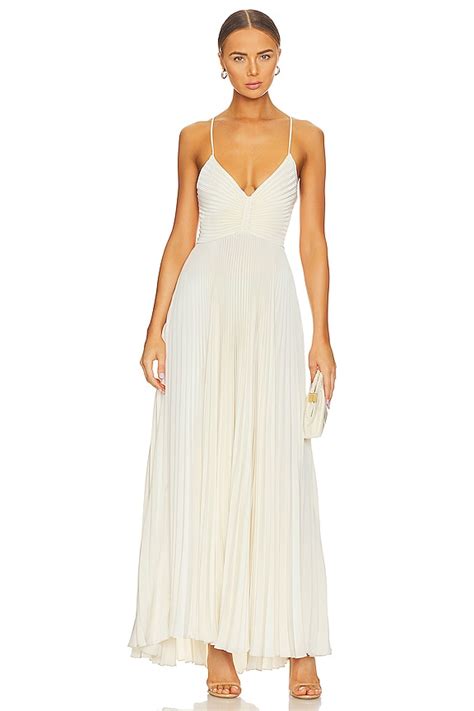 A L C Aries Dress In Whisper White Revolve