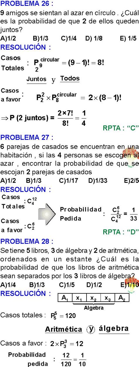 TEORÍA DE PROBABILIDAD EJERCICIOS RESUELTOS PDF RAZONAMIENTO MATEMÁTICO