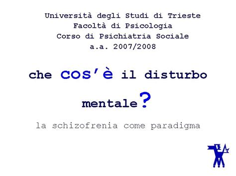 Universit Degli Studi Di Trieste Facolt Di Psicologia