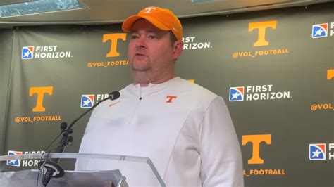 Watch Tennessee Vols Head Coach Josh Heupel Addresses Media After