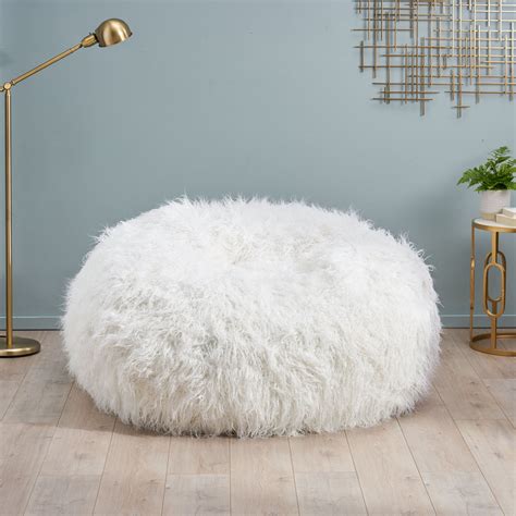 Lycus Faux Fur Bean Bag Chair – GDF Studio