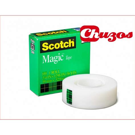 Cinta Adhesiva Scoth Invisible Ml X Mm Caja Verde Chuzos Es