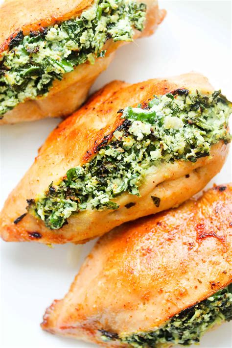 Chicken Stuffed With Ricotta And Spinach Sims Home Kitchen