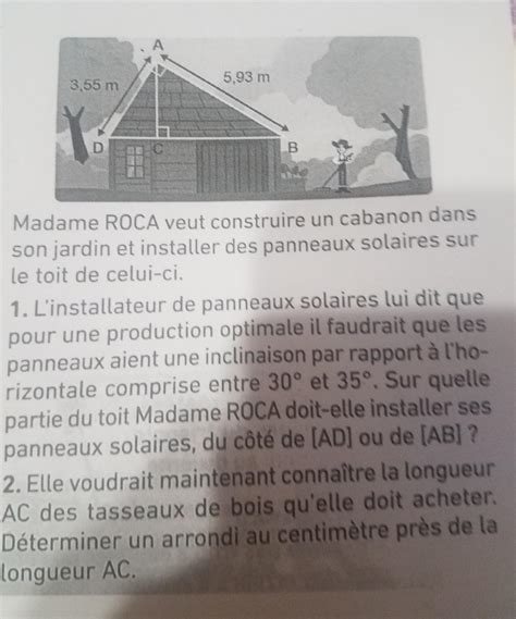 Bonjours A Tous Pourriez Vous M Aidee Merci Beaucoup Madame Roca Veut