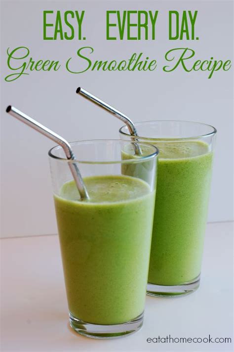 My Daily Green Smoothie Recipe Eat At Home