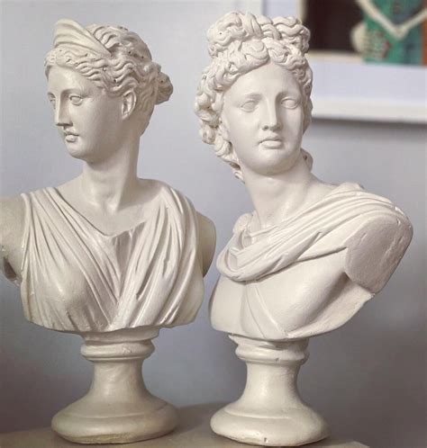 Artemis and Apollo in White Sculpture – Articture