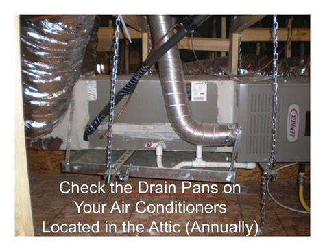 Check the Drain Pans on Your Attic Air Conditioner