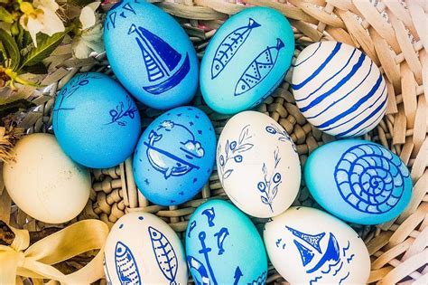 Decoupaged Coastal Easter Eggs Artofit