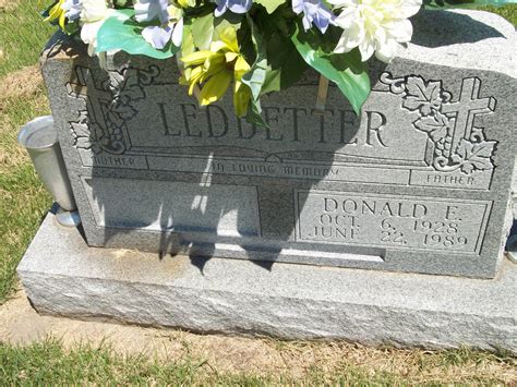 Donald Eugene Ledbetter Find A Grave Memorial