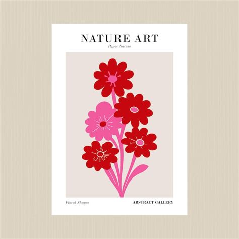 Premium Vector | Nature art collection botanical shapes art print