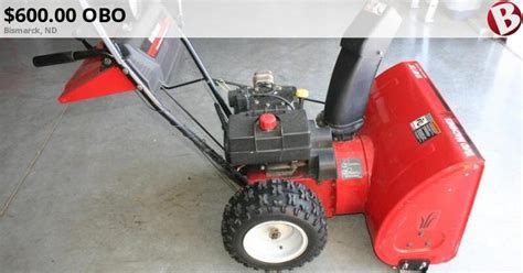 10 HP MTD Snowblower LOOKING For A 5 HP Snowblower Bismarck ND