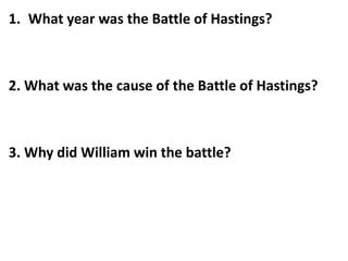 Battle of Hastings ppt | PPT