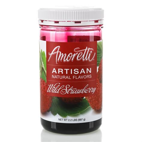 Amoretti Artisan Natural Flavors Wild Strawberry 998 G • Brouwland