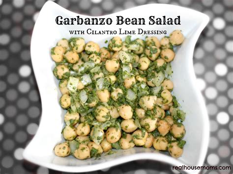 Garbanzo Bean Salad with Cilantro Lime Dressing
