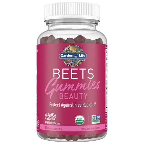 Biologische Bieten Schoonheid Gummies Framboos Gummies Garden