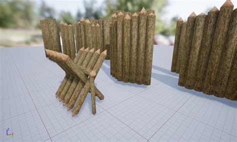 Stockades Medieval 3d Model Turbosquid 1269724