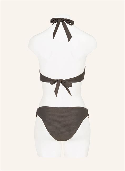 Heidi Klein Neckholder Bikini Top CORE In Oliv