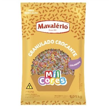 Granulado Colorido Crocante Chocolate 1Kg Mavalério Shopee Brasil