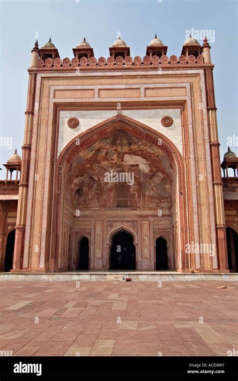 Red Sand Stone Muslim Architecture Of Fatehpur Sikri Stock Photo Alamy