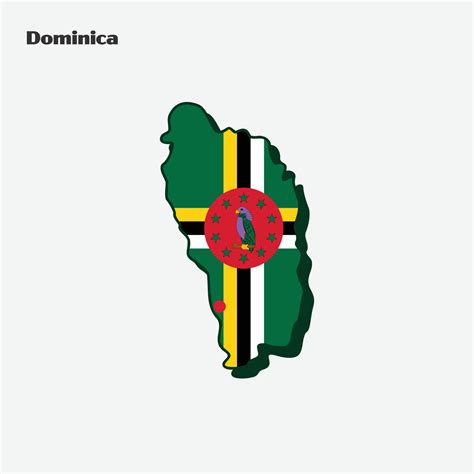 Dominica Country Nation Flag Map infographic 20187942 Vector Art at ...