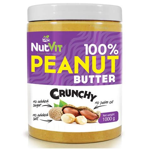 NutVit 100 Peanut Butter Crunchy 1000g MASŁO ORZECHOWE