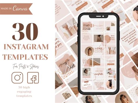 Design 30 Instagram Fully Editable Templates In Canva By Iamvie Fiverr