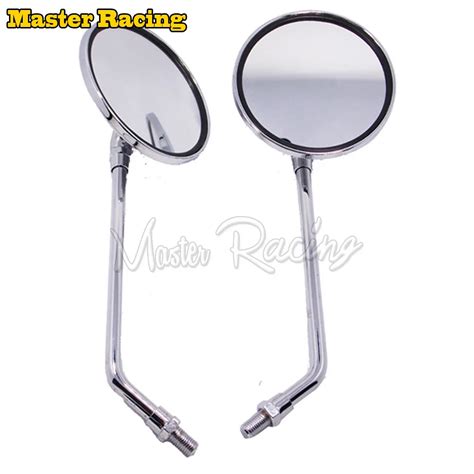 1 Pair Motorcycle Mirror Universal 10mm Thread Moto Rearview Side