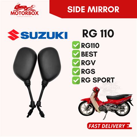 SUZUKI RG 110 SIDE MIRROR MOTOR CERMIN SISI TEPI RG 110 RG110 BEST RGV