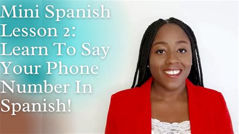 How To Say Your Phone Number In Spanish Spanish Lesson For Beginners