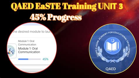 QAED EaSTE Training Unit 3 Complete Solved Quizzes Activities Unit