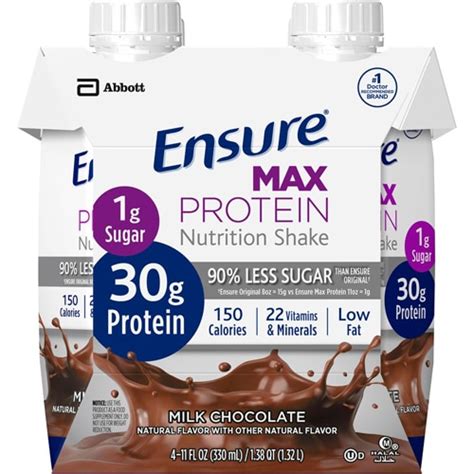 Ensure Max Protein Nutrition Shake Milk Chocolate Fl Oz Vitacost